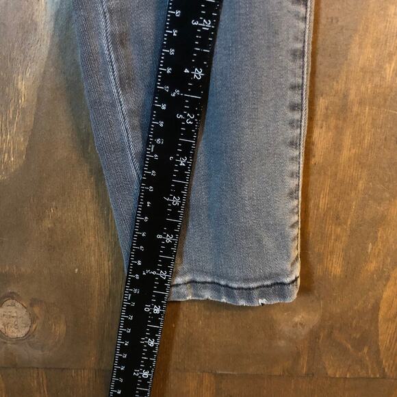 Express Womens Jeans Gray Denim Mid Rise Skinny Stretch 8 Regular - Picture 9 of 12